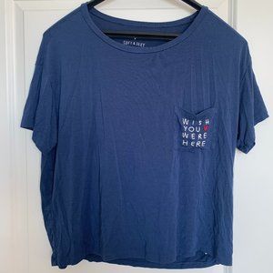 American Eagle Women's Embroidered T-Shirt